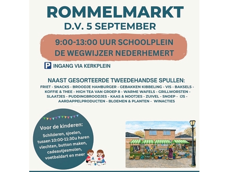 Welkom op de rommelmarkt